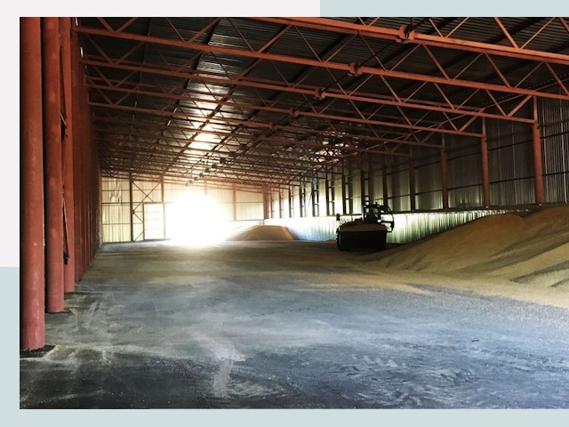 Строительство зернохранилищ в Королёве