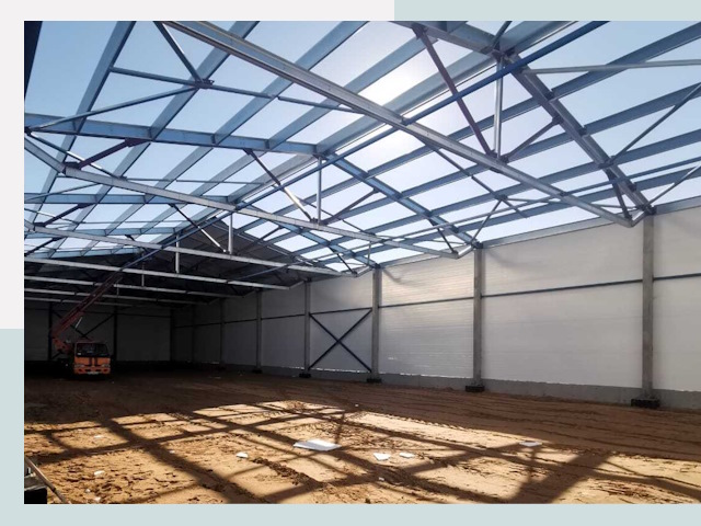 Строительство сенохранилищ в Королёве