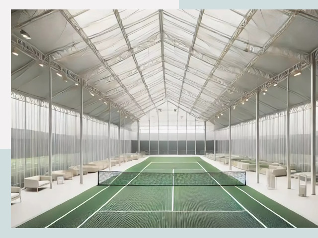 Строительство теннисных кортов в Королёве