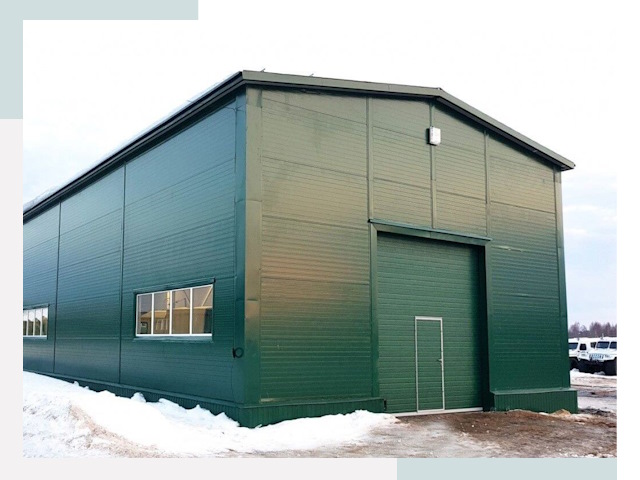 Двускатные ангары в Королёве