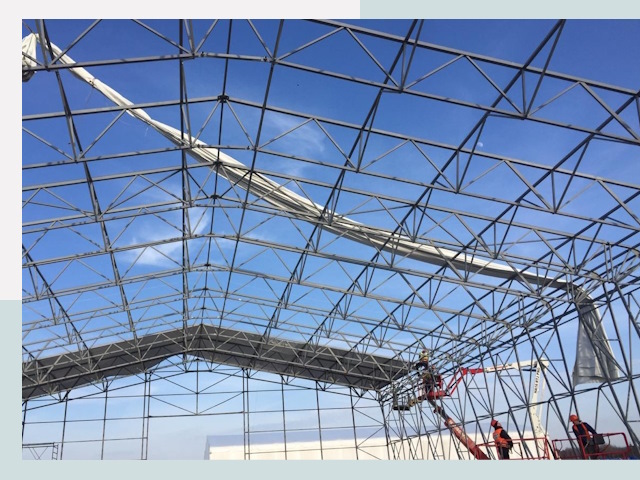 Шатровые ангары от 624 руб. в Королёве и Московской области