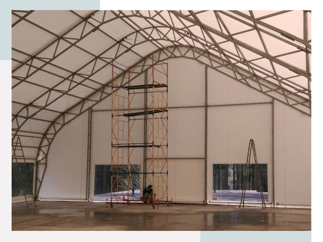 Шатровые ангары в Королёве