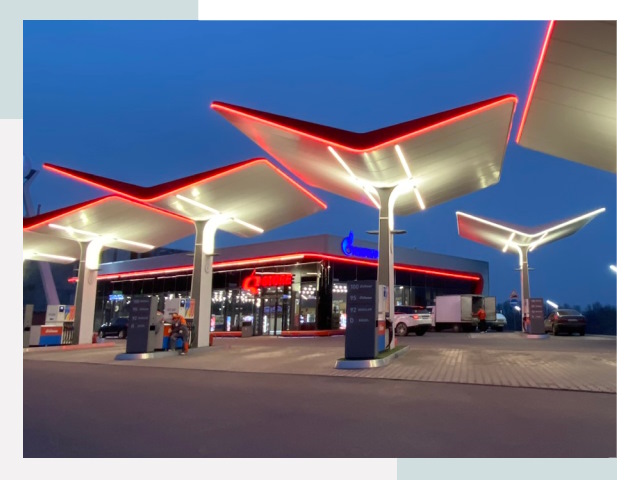 Навесы для АЗС в Королёве