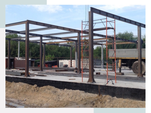 Фундамент для ангаров в Королёве