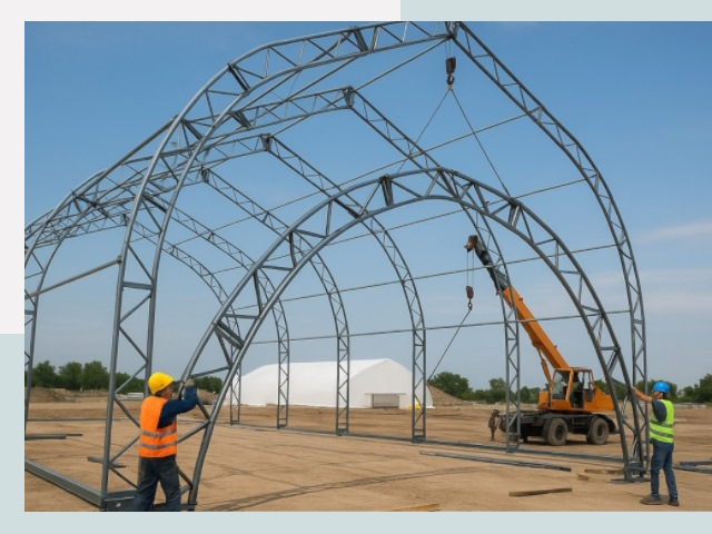 Монтаж ангаров в Королёве от 624 руб. - Надежно и быстро