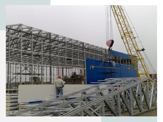 Монтаж ангаров в Королёве